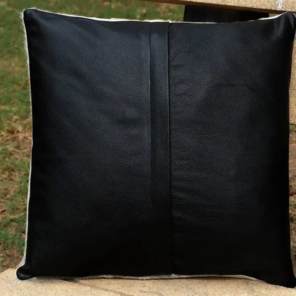 Cowhide Leather Moon Mist Cushion Cover