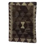 Kilim Handwoven Woody Brown Cushion Cover