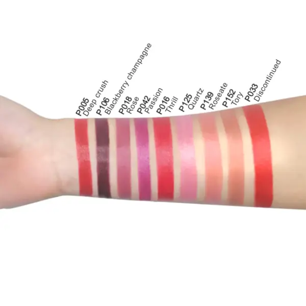 Lipstick Deep Crush - P005 | Vegan, Paraben Free, Vitamin E intensifies lip hydration