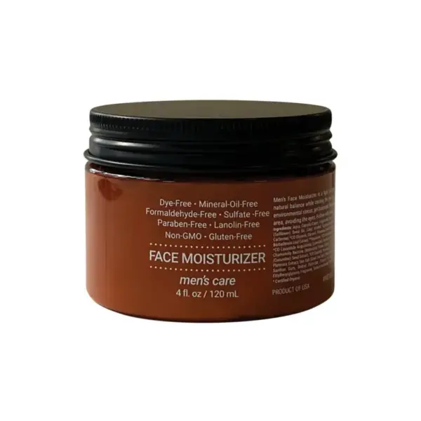 Men's Face Moisturizer Cruelty Free, Organic, Vegan, Paraben Free