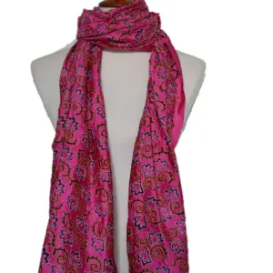Ethical Luxury Wrap by Women Artisans - Hand-Embroidered Silk Shawl