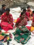 Ethical Luxury Wrap by Women Artisans - Hand-Embroidered Silk Shawl