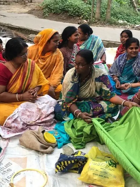 Ethical Luxury Wrap by Women Artisans - Hand-Embroidered Silk Shawl