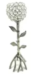 Silver Tree Hurricane Candle Holder