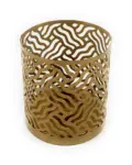 Votive Candle Holders Set of 2 Golden