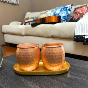 Handcrafted Moscow Mule Mugs, Set of 4