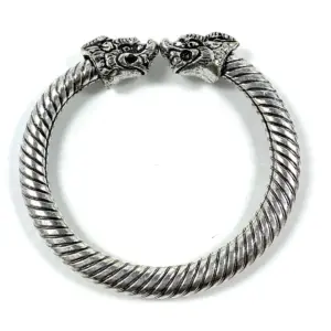 Antique Norse Viking Bracelet Dragon Heads