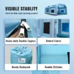 VEVOR Inflatable Paint Booth, 33x20x13ft Inflatable Spray Booth, High Powerful 950W+1100W Blowers Spray Booth Tent, Car Paint Tent Air Filter System for Car Parking Tent Workstation Motorcycle Garage