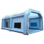 VEVOR Inflatable Paint Booth, 33x20x13ft Inflatable Spray Booth, High Powerful 950W+1100W Blowers Spray Booth Tent, Car Paint Tent Air Filter System for Car Parking Tent Workstation Motorcycle Garage