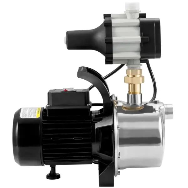 VEVOR Shallow Well Pump, 1HP 115V, 1200 GPH 145 ft Head, Portable Stainless Steel Sprinkler Booster Jet Pumps with Automatic Controller for Garden Lawn Irrigation system, Water Transfer