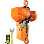VEVOR 2 Ton Wireless Electric Chain Hoist, 4400 LBS Capacity with 20 FT Lifting Height, IP54 Protection, Three Phase Overhead Crane with G100 Chain