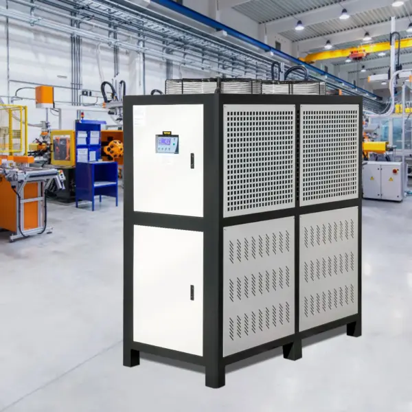 VEVOR Water Chiller 15Ton, Capacity Industrial Chiller 15Hp, Air-Cooled Water Chiller, Finned Condenser, with Micro-Computer Control, Stainless Steel Water Tank Chiller Machine for Cooling Water