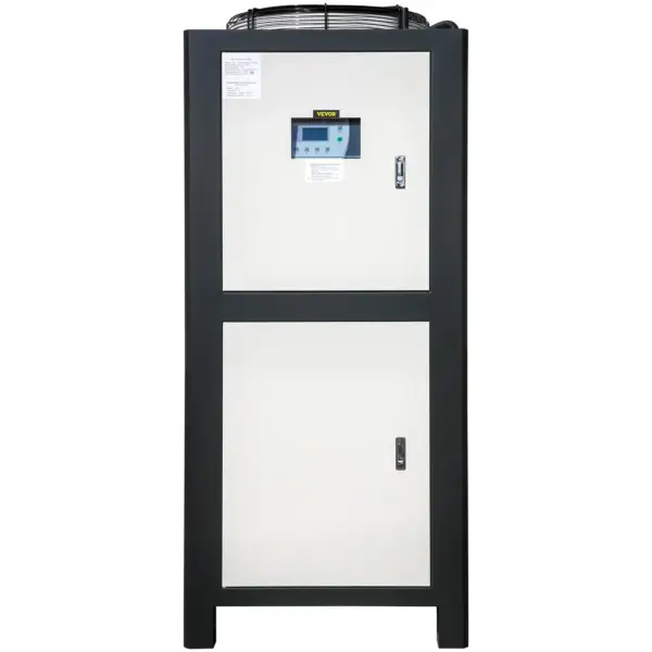 VEVOR Water Chiller 15Ton, Capacity Industrial Chiller 15Hp, Air-Cooled Water Chiller, Finned Condenser, with Micro-Computer Control, Stainless Steel Water Tank Chiller Machine for Cooling Water