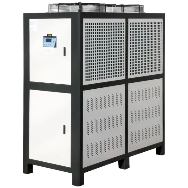 VEVOR Water Chiller 15Ton, Capacity Industrial Chiller 15Hp, Air-Cooled Water Chiller, Finned Condenser, with Micro-Computer Control, Stainless Steel Water Tank Chiller Machine for Cooling Water