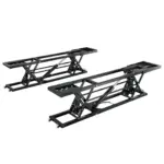 VEVOR Car Lift, 25.6" Max. Height, 5,000 LBS Capacity Portable Car Lift, with Extended-Length Plates, Heavy-duty Carbon Steel Truck Lift with 120V Power Unit, Auto Car Jack Lifts for Home Garage Shop
