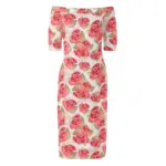 Womens Off The Shoulder Office Lady Dress