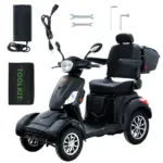 VEVOR Heavy Duty 4-Wheel Mobility Scooters for Seniors & Adults 500lbs Capacity - 31 Miles 3-Speed Long Range, 800W All Terrain Electric Recreational Scooter Wheelchair with 25 Max Climbing Capacity