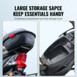 VEVOR Heavy Duty 4-Wheel Mobility Scooters for Seniors & Adults 450lbs Capacity - 40 Miles 3-Speed Long Range, 500W All Terrain Electric Recreational Scooter Wheelchair with 20 Max Climbing Capacity