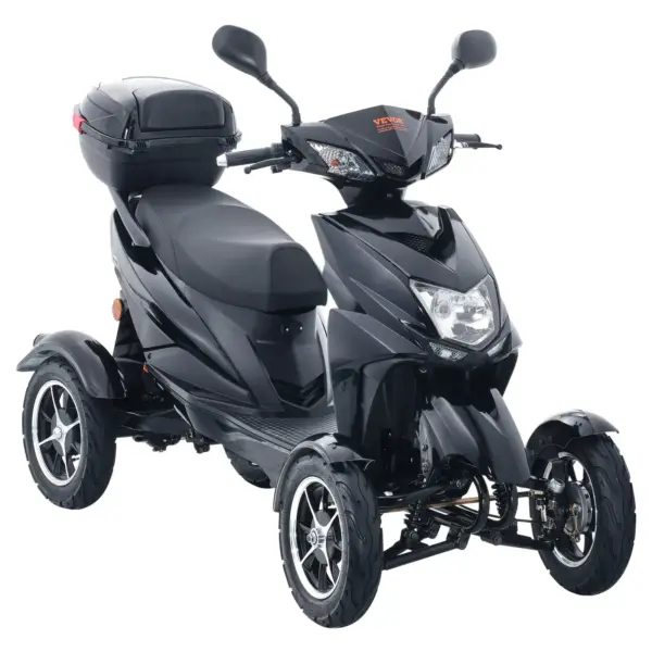VEVOR Heavy Duty 4-Wheel Mobility Scooters for Seniors & Adults 450lbs Capacity - 40 Miles 3-Speed Long Range, 500W All Terrain Electric Recreational Scooter Wheelchair with 20 Max Climbing Capacity