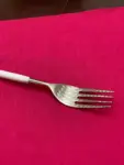 White & Silver Flatware Stainless Steel Set of 20