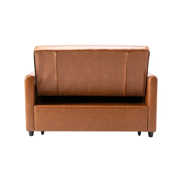 51" Convertible Sleeper Bed, Adjustable Oversized Armchair with Dual USB Ports for Small Space
