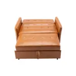 51" Convertible Sleeper Bed, Adjustable Oversized Armchair with Dual USB Ports for Small Space