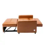 51" Convertible Sleeper Bed, Adjustable Oversized Armchair with Dual USB Ports for Small Space