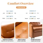 51" Convertible Sleeper Bed, Adjustable Oversized Armchair with Dual USB Ports for Small Space
