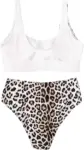 High Waisted Bikini Bottoms with leopard print Lina