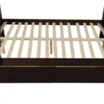 Solid Wood Twin Over Full Bunk Bed with Two Storage Drawers, Espresso