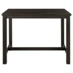 Rustic Wooden Counter Height Dining Table for Small Places, Espresso