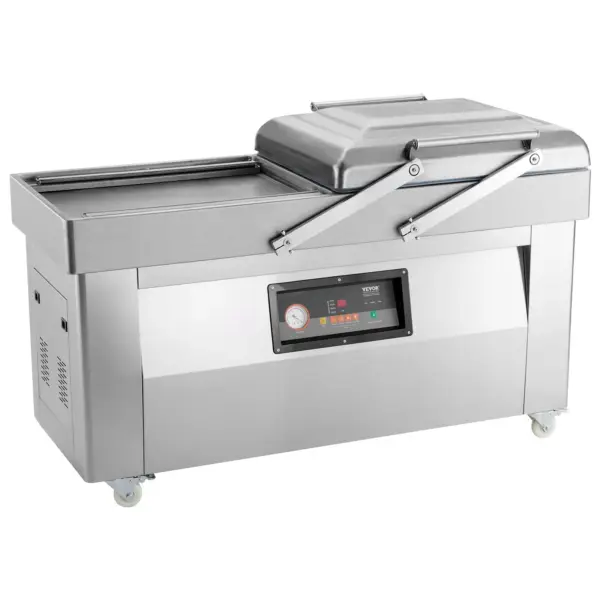 VEVOR Chamber Vacuum Sealer, 1200W Sealing Power, Vacuum Packing Machine for Wet Foods, Meats, Marinades and More, Compact Size with 23.6 in Sealing Length, Applied in Home Kitchen and Commercial Use