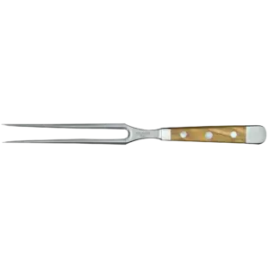 ALPHA OLIVE | Meat Fork 7" | Forged Steel / Olive wood handle