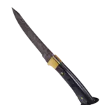 Hatif Hunter Special - Damascus Steel Skinner Knife 5 inch with Leather Sheath