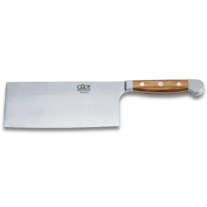 ALPHA OLIVE | Chinese Chef's Knife 8" blade / Olive Wood handle