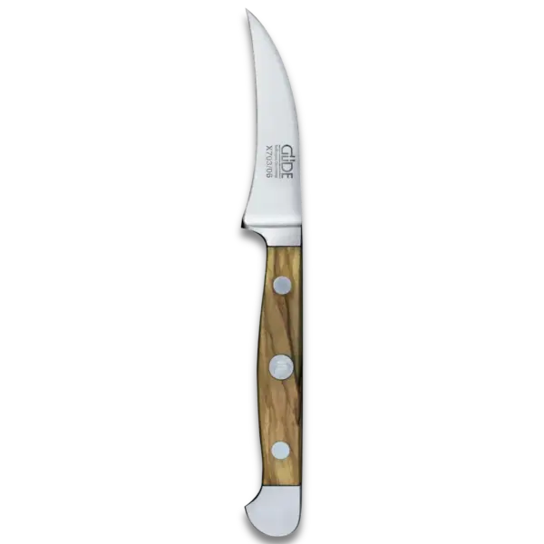 ALPHA OLIVE | Pairing Knife 2.36" | Forged Steel / Olive wood handle
