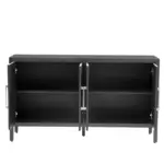 Storage Cabinet Sideboard Wooden Cabinet with 4 Metal handles ,4 Shelves and 4 Doors for Hallway, Entryway, Living room