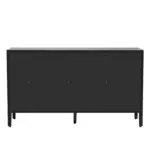 Storage Cabinet Sideboard Wooden Cabinet with 4 Metal handles ,4 Shelves and 4 Doors for Hallway, Entryway, Living room