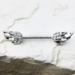 316L Stainless Steel Angel's Wing Nipple Bar