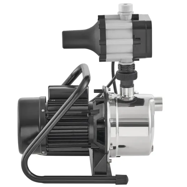 VEVOR Shallow Well Pump, 1HP 115V, 1200 GPH 145 ft Head, Portable Stainless Steel Sprinkler Booster Jet Pumps with Automatic Controller for Garden Lawn Irrigation system, Water Transfer