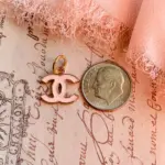 Designer Zipper Pull Mini Pink Goldtone Set