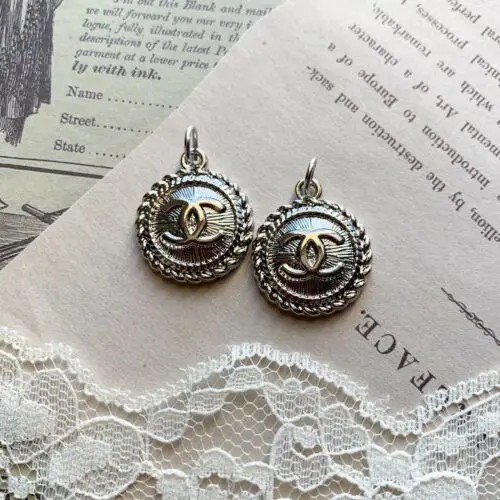Designer Zipper Pull Round Silver Set