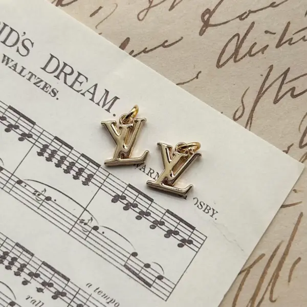 Designer Mini Zipper Pull Signature Zipper Gold Set