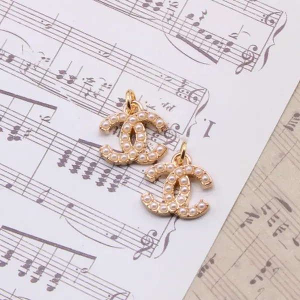 Designer Zipper Pull Mini Pearl Goldtone Set