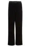Wide Leg Velvet Trousers