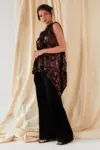 Wide Leg Velvet Trousers