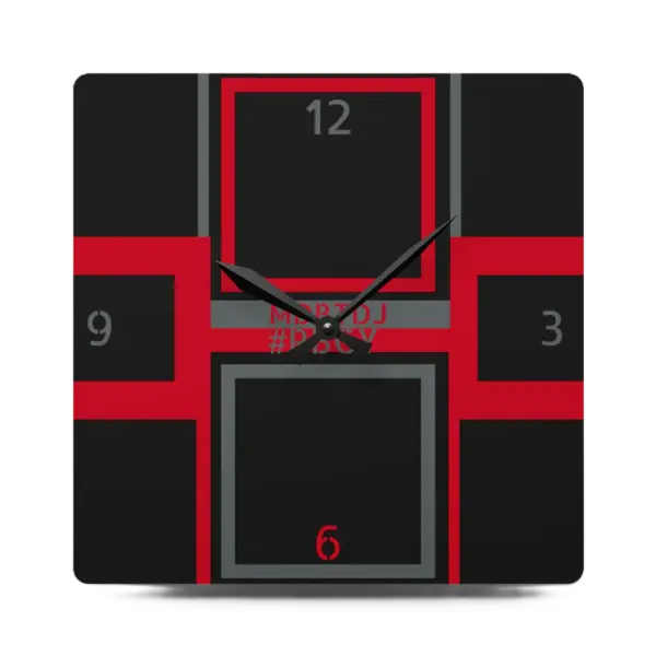 MDBTDJ#RBGY Premium Acrylic Wall Clock
