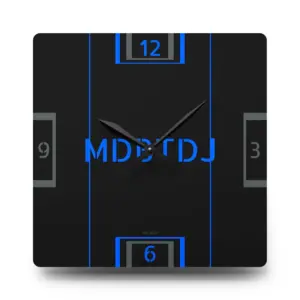 MDBTDJ#BLUBGY Premium Acrylic Wall Clock
