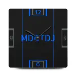 MDBTDJ#BLUBGY Premium Acrylic Wall Clock