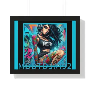 MDBTDJ#192 20x16 Tattooed Dj's LE Framed Horizontal Poster Wall Decor